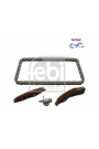 FEBI BILSTEIN 49529 | Eksantrik Zincir Seti Alt (Zincir + 2Xkızak + Gerıcı) BMW N47 B37 Da15 B47 D20b Mini N47 C16 A N47 C20 A (Üst Yuzey Kaplamalı)