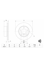 BOSCH 0986479W60 | Disk On (Ad) 05 > BMW 1S-E81-E87 | 2 Adet