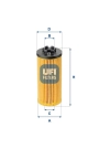 UFI 25.211.00 | Yağ Filtresi 14-2-Seri (F45-F46) X1 (F48) Mini Cooper