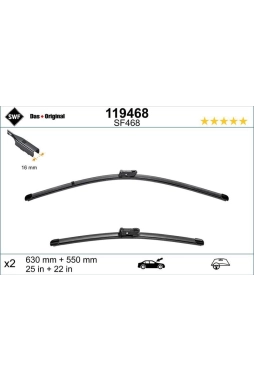 VALEO 119468 | Silecek Süpürgesi (630 / 550 mm) Tiguan 16 -