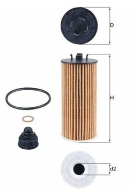 MAHLE OX815-1D | Yağ Filtresi 14-2-Seri (F45-F46) X1 (F48)