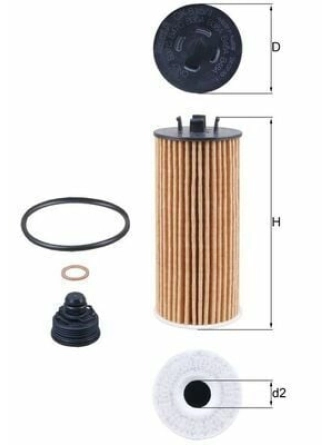 MAHLE OX815-1D | Yağ Filtresi 14-2-Seri (F45-F46) X1 (F48)
