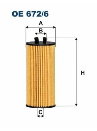 FILTRON OE672-6 | Yağ Filtresi 14-2-Seri (F45-F46) X1 (F48)