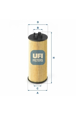 UFI 25.185.00 | Yağ Filtresi (BMW B-37 / 38 / 47 F-45 / 46 / 48 F-54 / 55 / 56 / 57)
