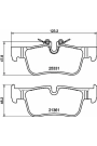 HELLA PAGİD 8DB355021-681 | Fren Balatası Arka (BMW F40-F45-F46-F48 Arka Mini F54-F60)