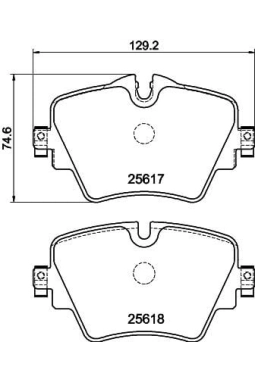 HELLA PAGİD 8DB355023-131 | Fren Balatası (BMW F40-F45-F46-F48 / G20-G30 On)