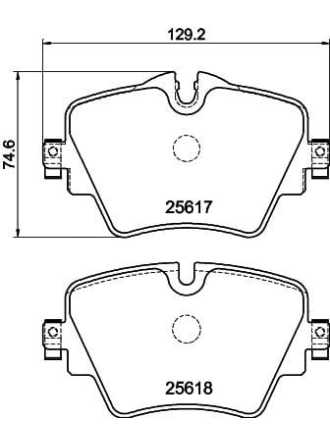 HELLA PAGİD 8DB355023-131 | Fren Balatası (BMW F40-F45-F46-F48 / G20-G30 On)