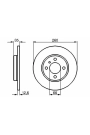 BOSCH 0986478029 | Fren Diski E-30 Ön Tek | 2 Adet