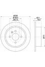 HELLA PAGID 8DD355100-351 | Fren Diski BMW E30 Arka | 2 Adet