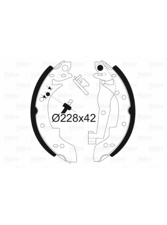 VALEO 562074 | Arka Fren Balatası Pabuç BMW 316 316I 320I E30