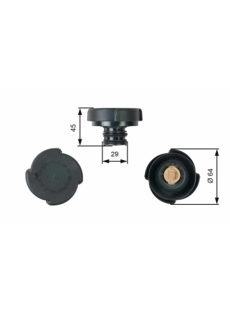 GATES RC204 | Genleşme Kavanoz Kapağı 91-3-Seri (E36-E46) 5-Seri (E34-E39) 7-Seri (E38) X3-X5