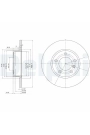 DELPHI BG2622 | Fren Diski Ön BMW E36 91-98 Z3 95-03