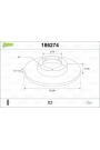 VALEO 186274 | Fren Diski Ön BMW E36 91-98 Z3 95-03