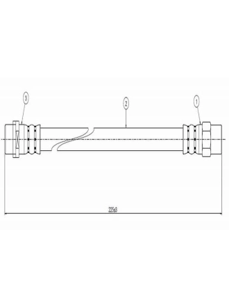 CAVO C800.403.A | Fren Hortumu Arka 90-98 3-Seri (E36) | 2 Adet