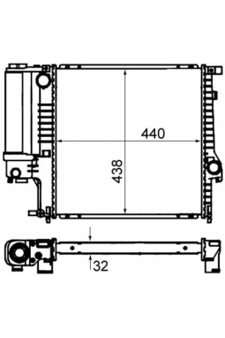 MAHLE CR330000S | Radyatör 88-3-Seri (E30-E36)