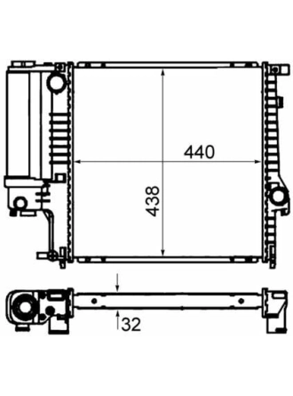 MAHLE CR330000S | Radyatör 88-3-Seri (E30-E36)