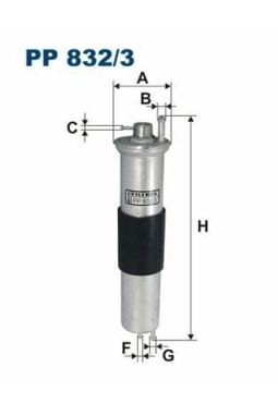 FILTRON PP832-3 | Benzin Filtresi 01-06 3-Seri (E46)
