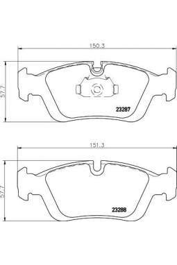 HELLA PAGİD 8DB355008-741 | Fren Balatası Ön (BMW E36-46)