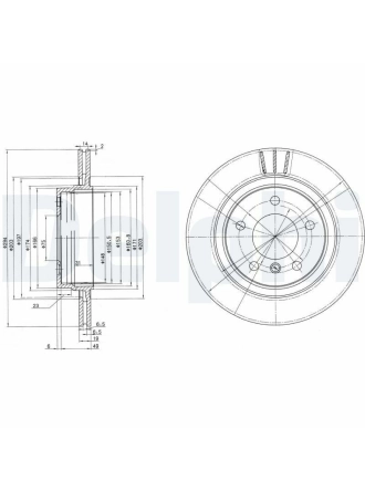 DELPHI BG3530C | Frendıskıbmwe46arkahavalı2001-2005Takım