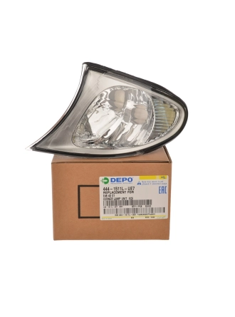 İTHAL 444-1511L-UE7 | Bmw E46 Kasa 2002-2005 Sol Titan Gri Sinyal Lambası Depo Marka