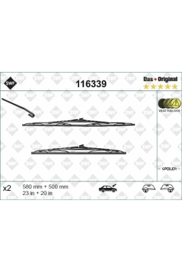 VALEO 116339 | Silgi Süpürgesi Tk 58 + 50Cm BMW 3S-E46