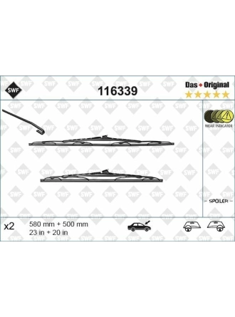 VALEO 116339 | Silgi Süpürgesi Tk 58 + 50Cm BMW 3S-E46