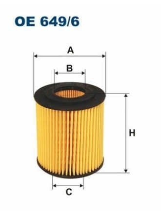 FILTRON OE649-6 | Yağ Filtresi 05-1-Seri-3-Seri (E46-E90) 1.8-2.0