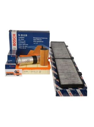 Bmw E90 320d 2006-2009 177 HP Periyodik Bakım Filtre Seti Bosch Marka Yağsız
