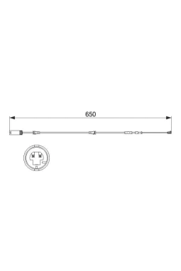 BOSCH 1987473513 | Fren Balata Kablosu On 10-1.S-E81-E87-3S-E90-E91-E92-E93