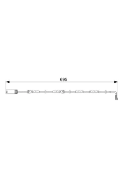 BOSCH 1987473050 | Fren Balata Kablosu On 05-1.S-E81-E87-F20-3S-E90-E91-E92-E93