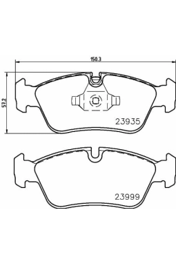 HELLA PAGİD 8DB355011-281 | Fren Balatası Ön (BMW 1Serı 3Serı E87-E90 On Kulaklı 04)