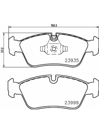 HELLA PAGİD 8DB355011-281 | Fren Balatası Ön (BMW 1Serı 3Serı E87-E90 On Kulaklı 04)