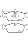 HELLA PAGİD 8DB355011-281 | Fren Balatası Ön (BMW 1Serı 3Serı E87-E90 On Kulaklı 04)