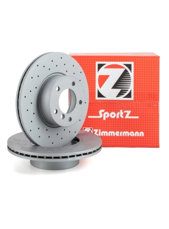 ZİMMERMAN 150.2900.52 | Bmw E90 Kasa 320d 184 HP Delikli Tip Ön Fren Disk Takımı n Marka