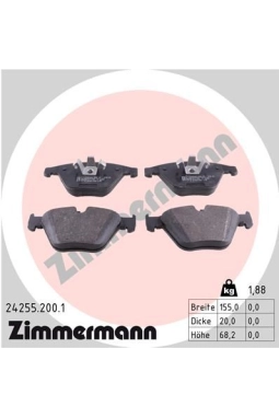 ZIMMERMANN 24255.200.1 | Fren Balatası