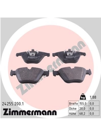 ZIMMERMANN 24255.200.1 | Fren Balatası