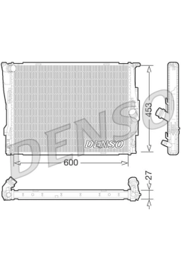 DENSO DRM05073 | Su Radyatörü Brazing BMW E84 / 90 / 92 N52 / 53 Otm 323 / 325 / 330İ
