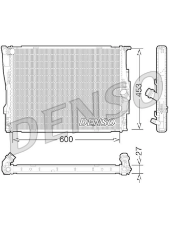 DENSO DRM05073 | Su Radyatörü Brazing BMW E84 / 90 / 92 N52 / 53 Otm 323 / 325 / 330İ