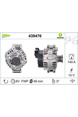 VALEO 439476 | Alternatör Kmp BMW 3 (E30 E36 E46) 1 (E81 E87) Alternatör Kmp Bınek (Ithal) *E.F.U**