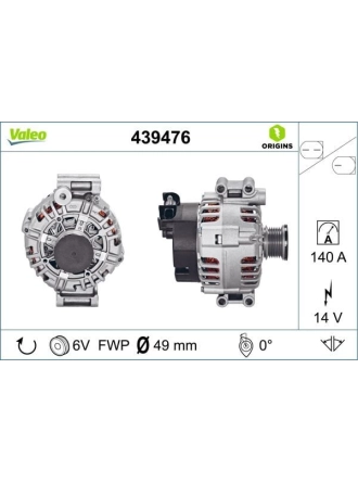 VALEO 439476 | Alternatör Kmp BMW 3 (E30 E36 E46) 1 (E81 E87) Alternatör Kmp Bınek (Ithal) *E.F.U**