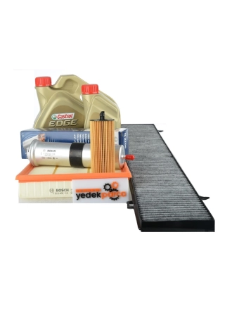 Bmw E92 - E93 Kasa 320d N47 Motor Periyodik Bakım Filtre Seti Bosch Marka Castrol 5w30 Yağ