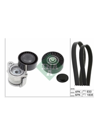 INA 529035910 | Bmw E92 Kasa 320d M47N2 Motor V Kayışı Ve Gergi Rulman Seti