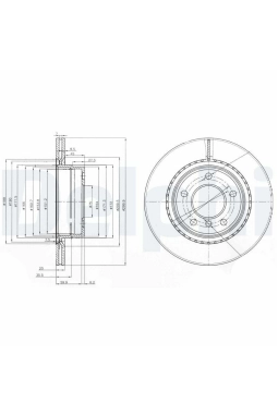 DELPHI BG3901C | Disk Arka 04-1-Seri-3-Seri (E81-E87-F20-F21-F30-F80-E90-E91) Kaplamalı | 1 Adet