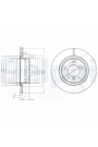 DELPHI BG3901C | Disk Arka 04-1-Seri-3-Seri (E81-E87-F20-F21-F30-F80-E90-E91) Kaplamalı | 1 Adet