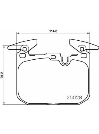 HELLA PAGİD 8DB355021-271 | Fren Balatası Ön (BMW F20-F22-F23-F30-F34-F32-F33-F36)