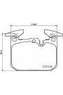 HELLA PAGİD 8DB355021-271 | Fren Balatası Ön (BMW F20-F22-F23-F30-F34-F32-F33-F36)