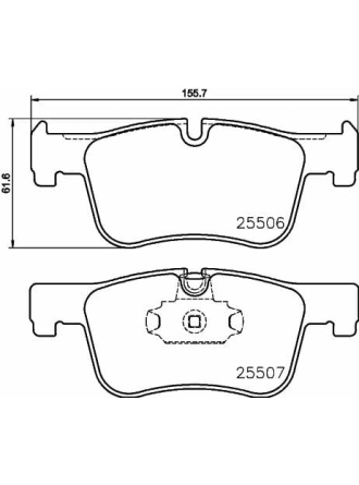 HELLA PAGİD 8DB355019-771 | Fren Balatası Ön BMW F20-F30-F32-F36 / 2550601