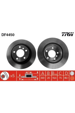 TRW DF4450 | Fren Diski Arka 1 (E81) 06-12116 İ 120 D 120 İ 118 D 120 D 116 İ 120 İ 116 İ 116 D 120 İ 120 D 118 İ 1 (E87) 04-11116 İ 116 İ 116 İ 118 İ 118 İ 118 İ 120 İ 120 İ 120 İ BMW 1 04-BMW 3 07-11 Havalı 300mm