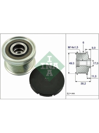 INA 535036110 | Bmw F30 Kasa 320i Alternatör Şarj Dmo Kasnağı