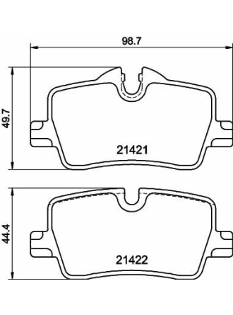 HELLA PAGİD 8DB355040-681 | Fren Balatası (BMW G-20 / 21 / 22 / 23 Arka)